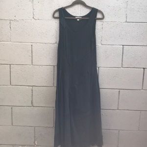Black all cotton dress.